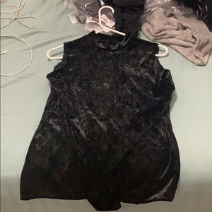 From Kohl's open shoulder velvet Dress top